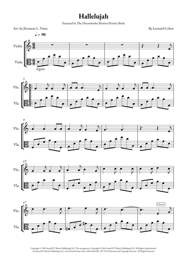 Hallelujah (arr. Jhonatan Lucio Viana)