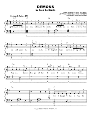 Demons (arr. Matt Dorland)