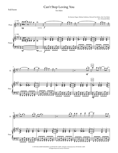 Can't Stop Loving You (arr. Fernando Britto)