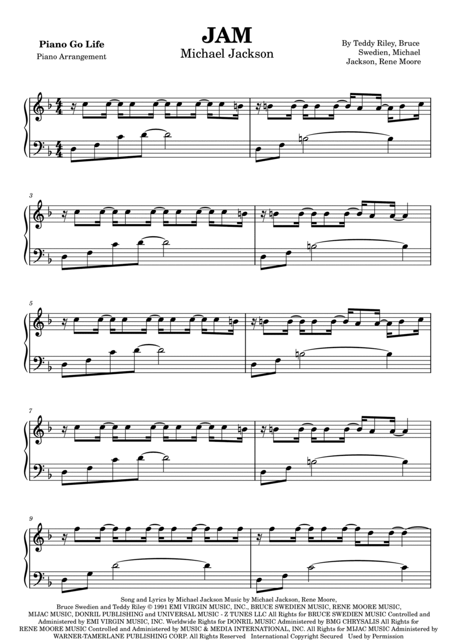 Jam (arr. Piano Go Life)