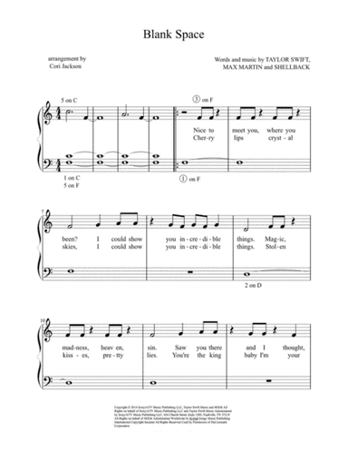 Blank Space (arr. Cori Jackson)