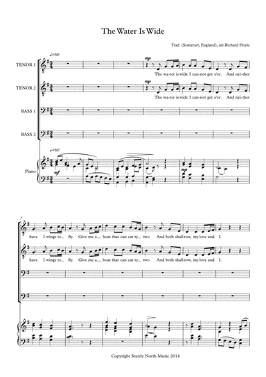 The Water Is Wide (arr. Richard Hoyle)