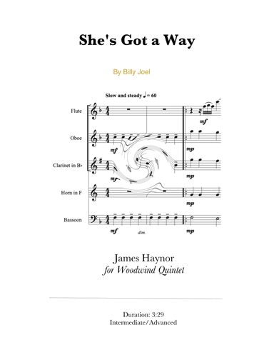 She's Got A Way (arr. James Haynor)