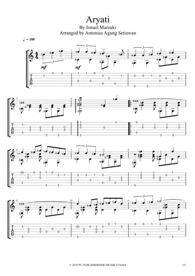 Aryati (arr. Antonius Agung Setiawan)