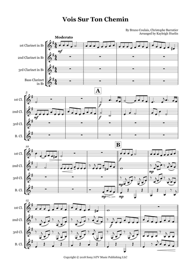 Vois Sur Ton Chemin (arr. Kayleigh Huelin)