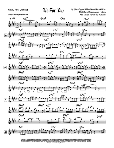 Die For You (arr. Katsumi WF)