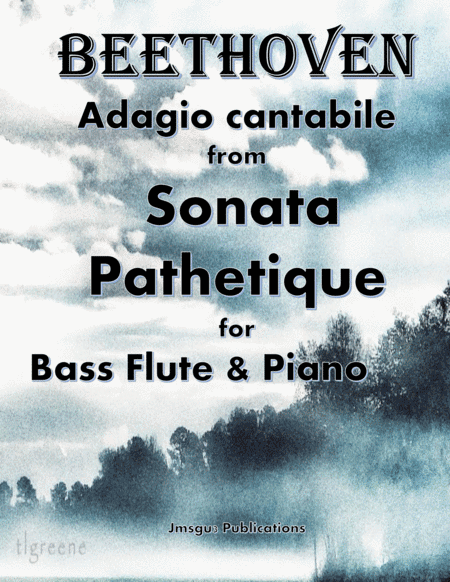 Beethoven: Adagio from Sonata Pathetique for Bass Flute & Piano (arr. James M. Guthrie, ASCAP)