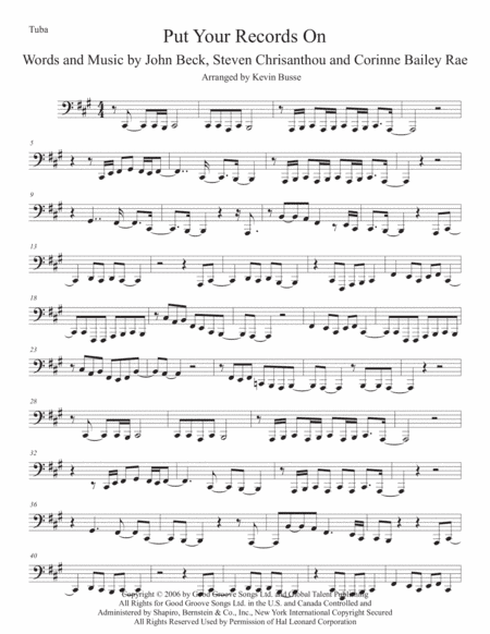 Put Your Records On (arr. Kevin Busse)