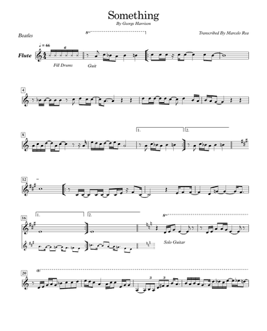 Something (arr. Arranje By Marcelo Rea)