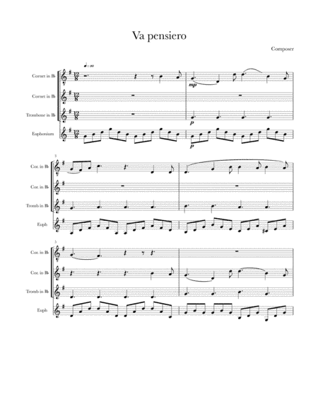 Chorus of the Hebrew Slaves (arr. Charlotte O'Neill)