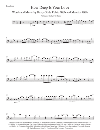 How Deep Is Your Love  from the Motion Picture SATURDAY NIGHT FEVER (arr. Kevin Busse)