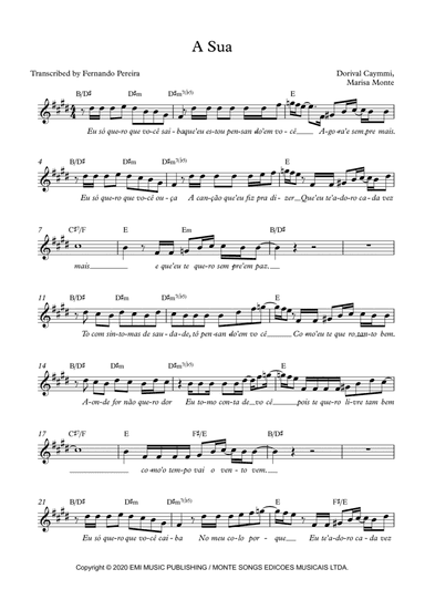 A Sua (arr. Fernando Pereira)