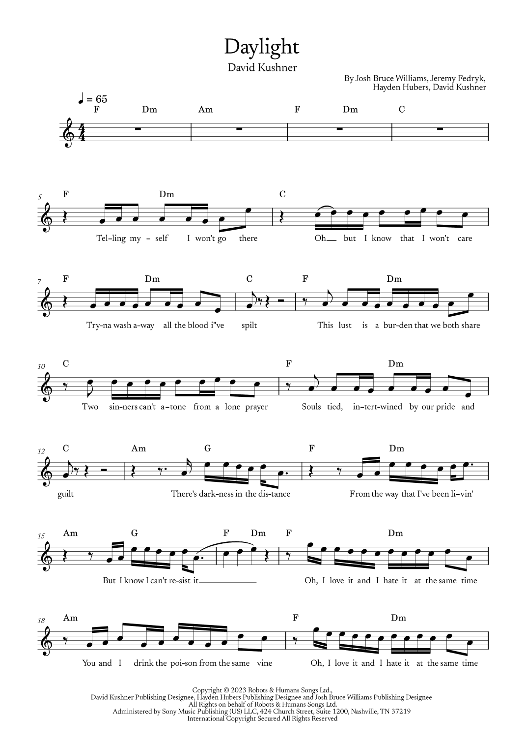 Daylight (arr. Marcony Carvalho)