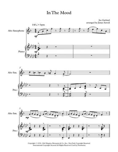 In The Mood (arr. James Sewell)