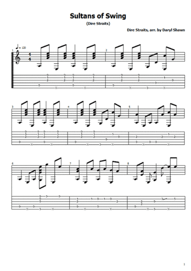 Sultans Of Swing (arr. Daryl Shawn)