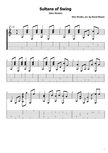 Sultans Of Swing (arr. Daryl Shawn)