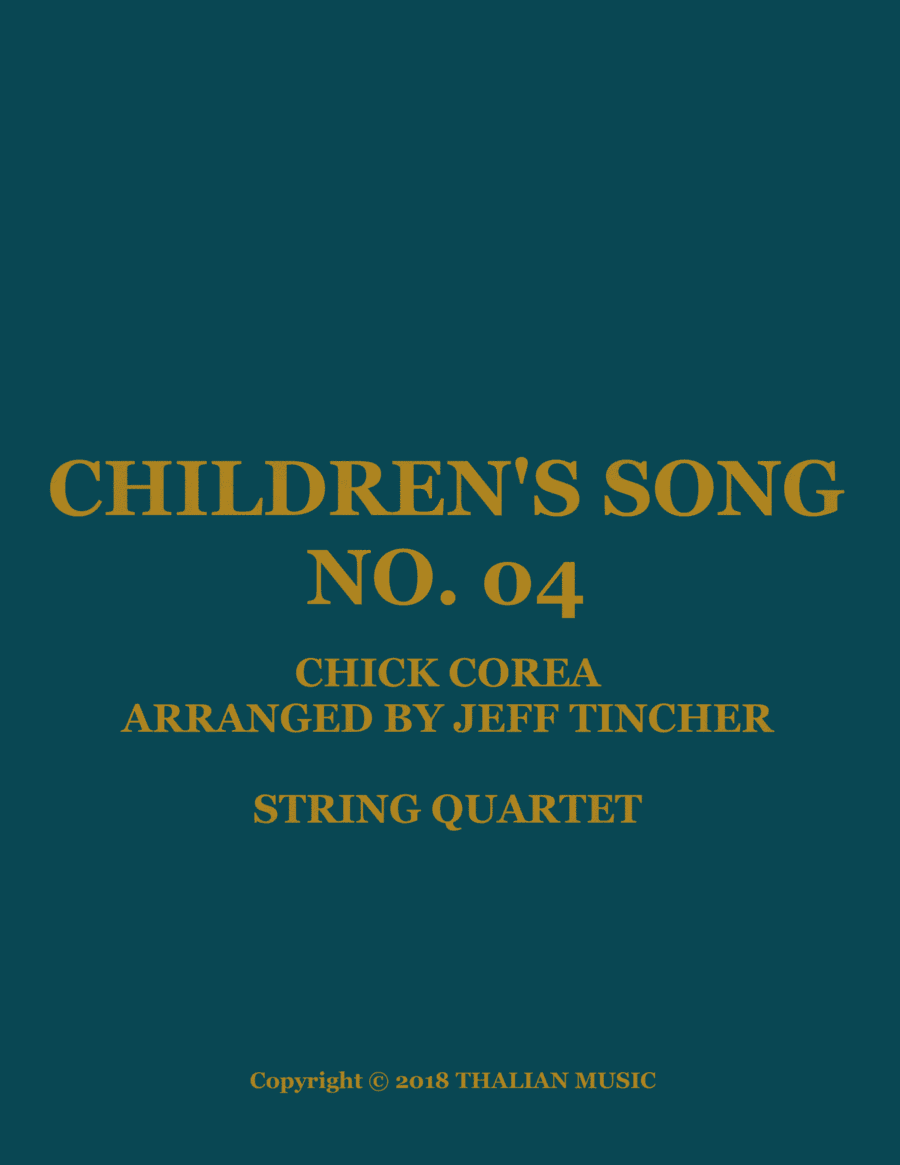 Children's Song No. 4 (arr. Jeff Tincher)