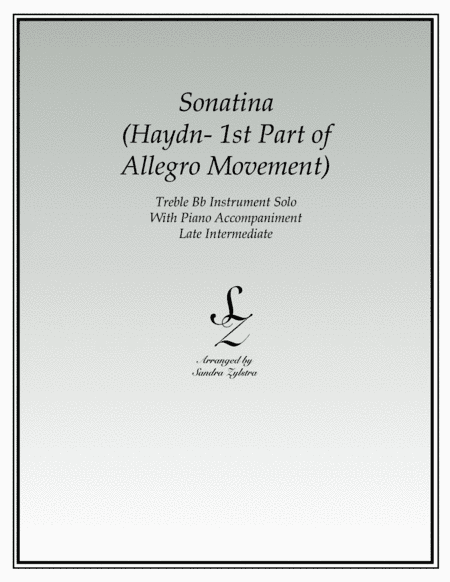 Sonatina-Haydn (treble Bb instrument solo) (arr. Sandra Zylstra)