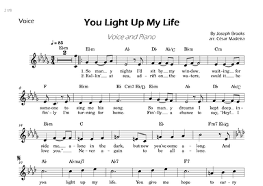 You Light Up My Life (arr. César Madeira)