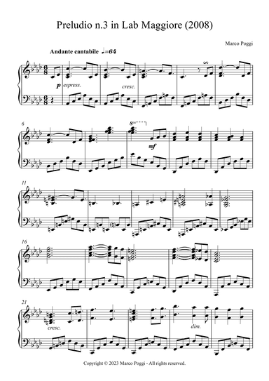 Preludio n.3 in Lab Maggiore
