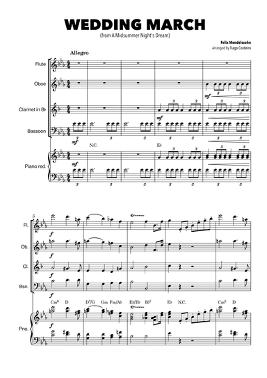 Wedding March (arr. Tiago Cordeiro)