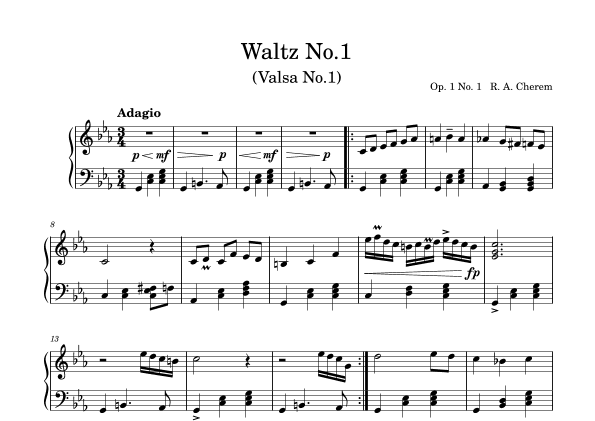 Waltz No.1 (Da saudade)