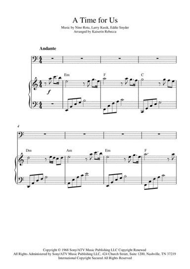 A Time For Us (love Theme) (arr. Kaiserin Rebecca)