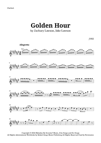Golden Hour (arr. Langanho)