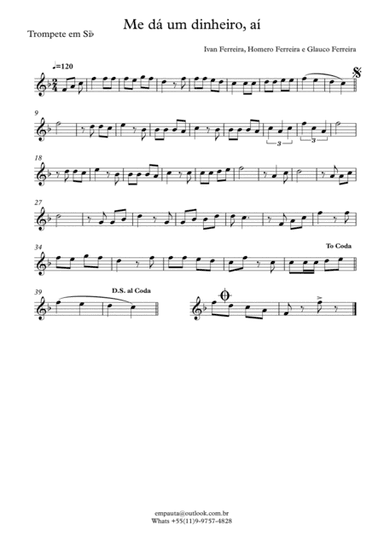 Me dá um dinheira aí (arr. Diego Nogueira)