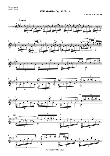 Schubert Ave Maria (arr. MC Trinh)