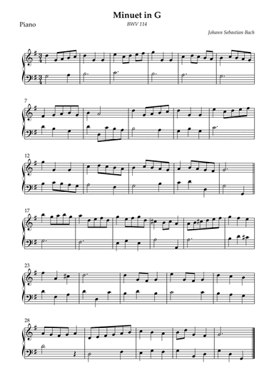 Minuet in G (arr. Wesley S. SIlva)
