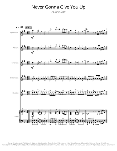 Never Gonna Give You Up (arr. Ygor Nunes)