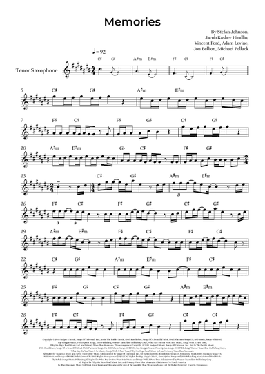 Memories (arr. Alliance Edition)
