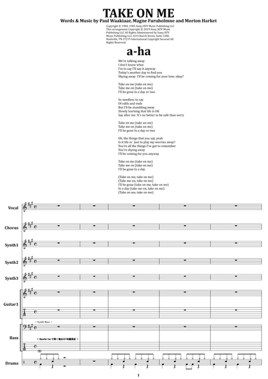 Take On Me (arr. from68)