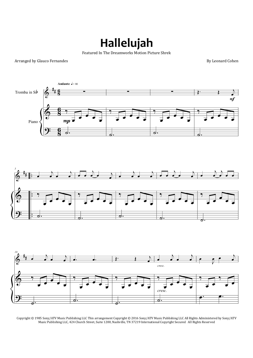 Hallelujah (arr. Glauco Fernandes)