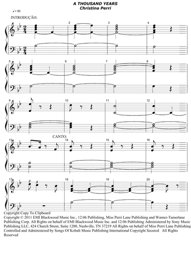 A Thousand Years (arr. Heraldo)