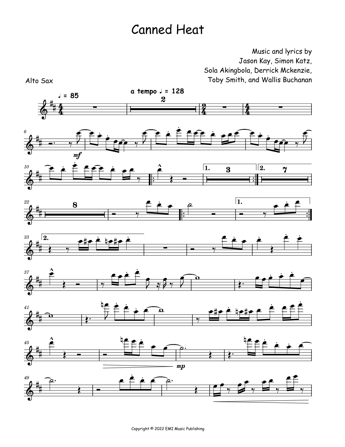 Canned Heat (arr. David Lartey)