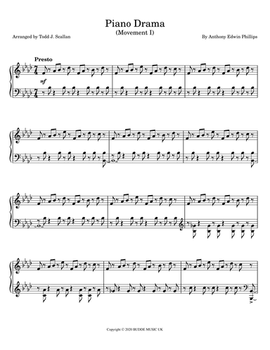 Piano Drama Movement I (arr. Todd J. Scallan)