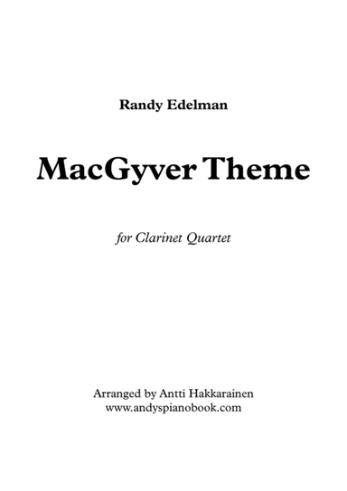 Macgyver - Theme (arr. Antti Hakkarainen)