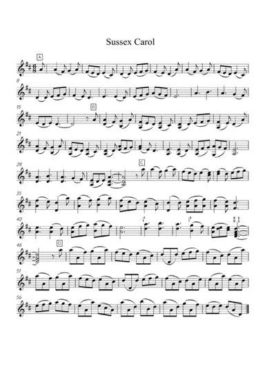 Sussex Carol - Solo Violin (arr. Hannah Strickland)
