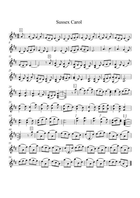 Sussex Carol - Solo Violin (arr. Hannah Strickland)