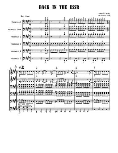 Back In The Ussr (arr. Tony Rogers)