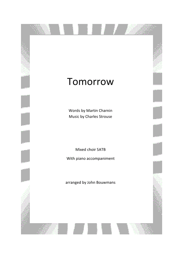 Tomorrow (arr. John Bouwmans)