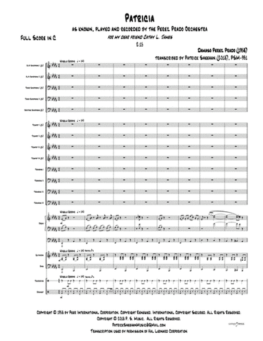 Patricia, It's Patricia (patricia) (arr. Patrick Sheehan)