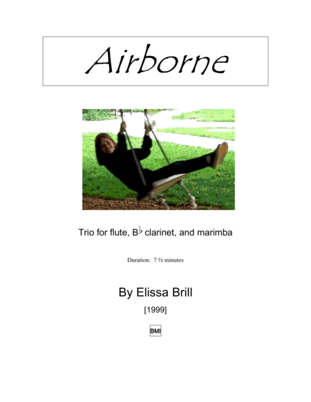 Airborne:  Trio for Flute, B-Flat Clarinet, and Marimba