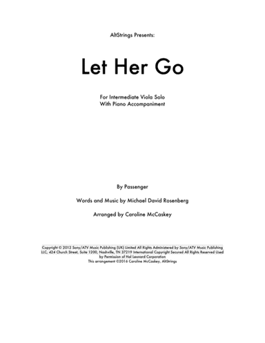 Let Her Go (arr. Caroline McCaskey)