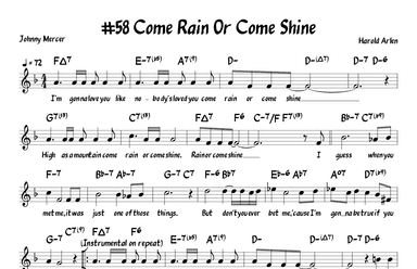 Come Rain Or Come Shine (arr. John Fries)