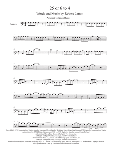 25 Or 6 To 4 (arr. Kevin Busse)
