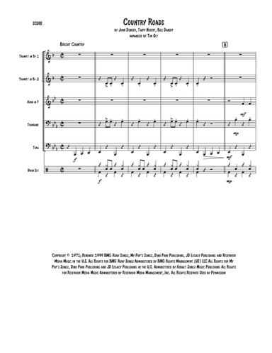 Take Me Home, Country Roads (arr. Tim Olt)