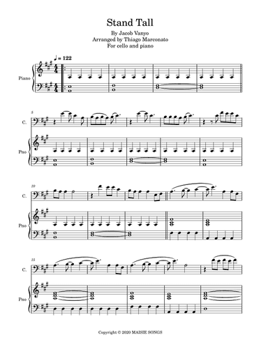 Stand Tall (arr. Thiago Marconato)